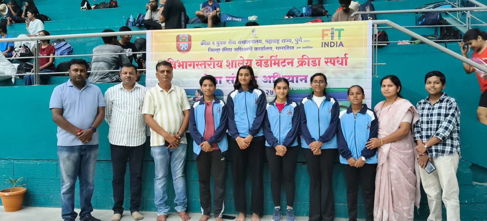 शालेय बॅडमिंटन क्रीडा स्पर्धेत समर्थच्या मुलींचा संघ राज्यस्तरावर.