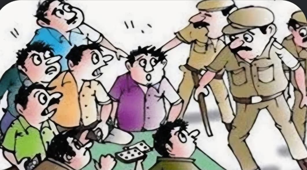 अहमदपूर पोलिसांची जुगार अड्ड्यावर धाड; १० जणांविरुद्ध कारवाई.