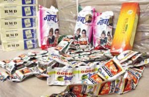 १ लाख ९४ हजार १२६ रुपयांच्या गुटखा जप्त