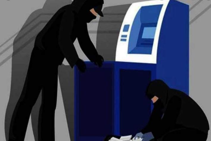 एटीएम मशिनची तोडफोड करून चोरीचा प्रयत्न