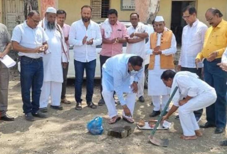 धावनपथ (रनिंग ट्रॅक) मार्गाचे आमदार बाबासाहेब पाटील यांच्या हस्ते भूमिपूजन..!