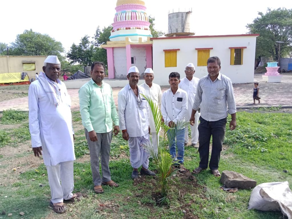 वृक्षारोपण करून साजरा केला वाढदिवस