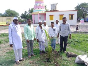 वृक्षारोपण करून साजरा केला वाढदिवस