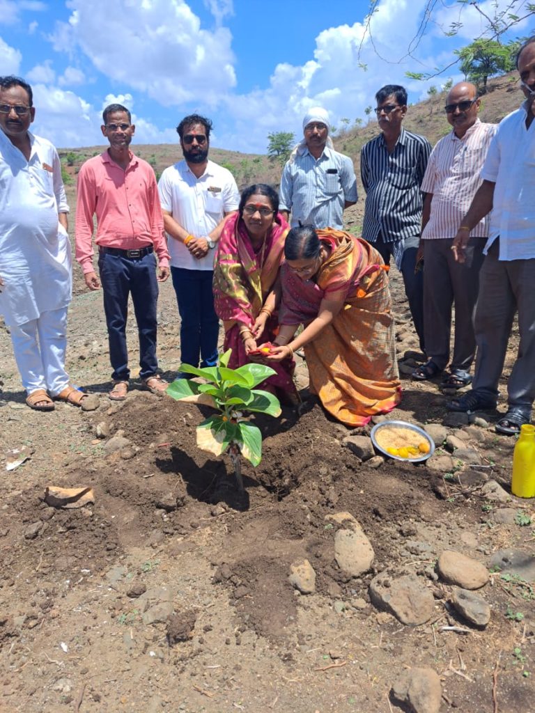 वद्सावित्रीच्या पुण्यभूमीत शिक्षण सभापती गोपाळ आंधळे यांच्या पुढाकाराने वृक्षरोपण