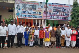 संत ज्ञानेश्वर विद्यालयात स्वातंत्र्याचा अमृत महोत्सव मोठ्या उत्साहात साजरा