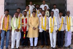 विविध कार्यकारी सेवा सहकारी सोसायटी रुई- राळगा व नागझरी च्या नुतन संचालकांचा माजी मंत्री विनायकराव पाटील यांच्या हस्ते सत्कार