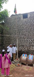 ज्ञानसागर वाचनालयात ध्वजारोहण