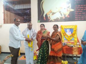 श्री स्वामी समर्थ अध्यात्मिक विकास व बालसंस्कार केंद्र लोणी तर्फे सभापती पाटील यांचा सत्कार