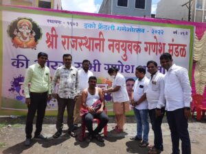 राजस्थानी नवयुवक गणेश मंडळ आयोजित बूस्टर शिबिरात 63 जनांनी घेतले डोस