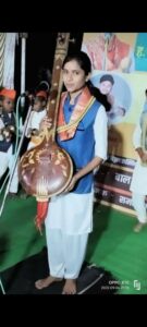 कु.कांचनताई शेळके यांचे कीर्तन भव्य दिव्य स्वरूपात संपन्न