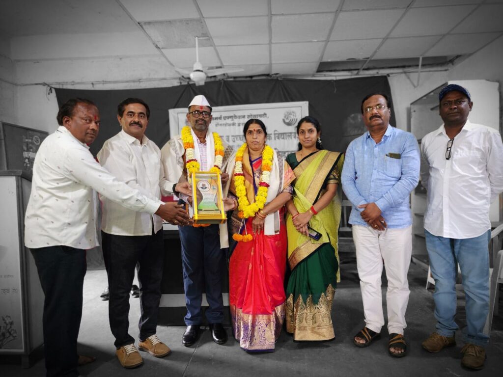 प्रा.एन.आर. लांजे यांचा सेवानिवृत्ती कार्य गौरव सोहळा