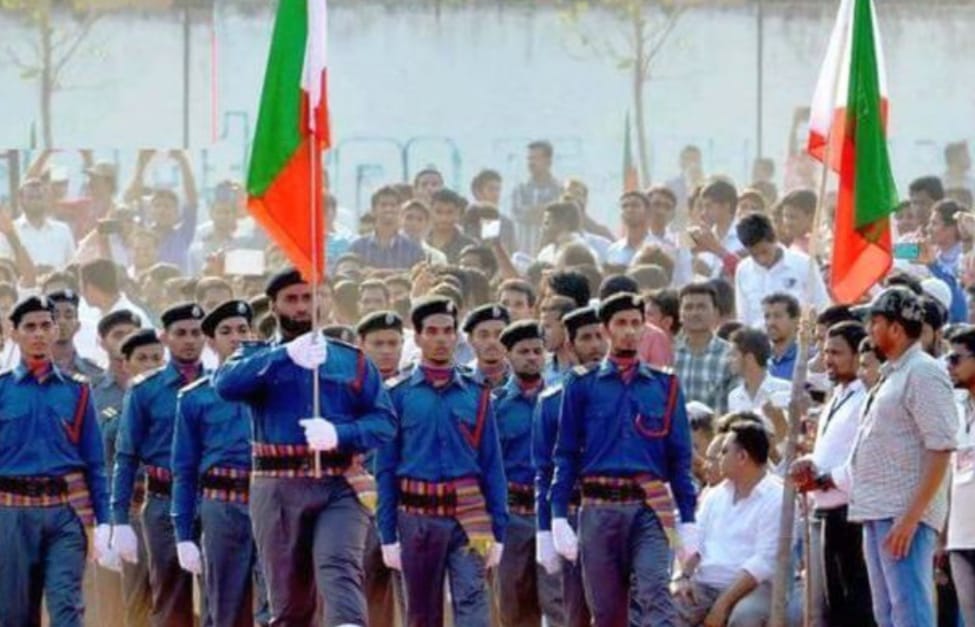 लातुर मनसेचे PFI या संघटनेवर बंदी घाला यासाठी आंदोलन