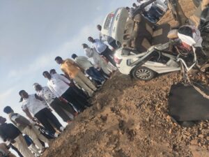 लोहारा जवळ भीषण अपघात, पाच ठार एक गंभीर जखमी
