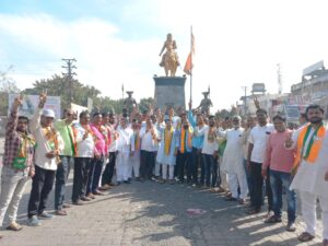 गुजरात राज्यात भाजपाच्या एकतर्फी विजयाचा उदगीर भाजपकडून जल्लोष