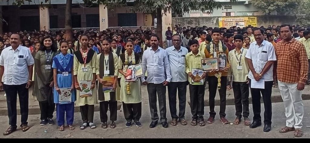 यशवंत विद्यालयाचा गोळा फेक मैदानी स्पर्धेत जिल्ह्यात सर्वप्रथम, विभागास पात्र