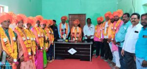 नांदगाव च्या लोकनियुक्त पहिल्या महिला सरपंच <a href="http://सौ.माया">सौ.माया</a> आनंद पाटील यांनी स्विकारला सरपंच पदाचा पदभार