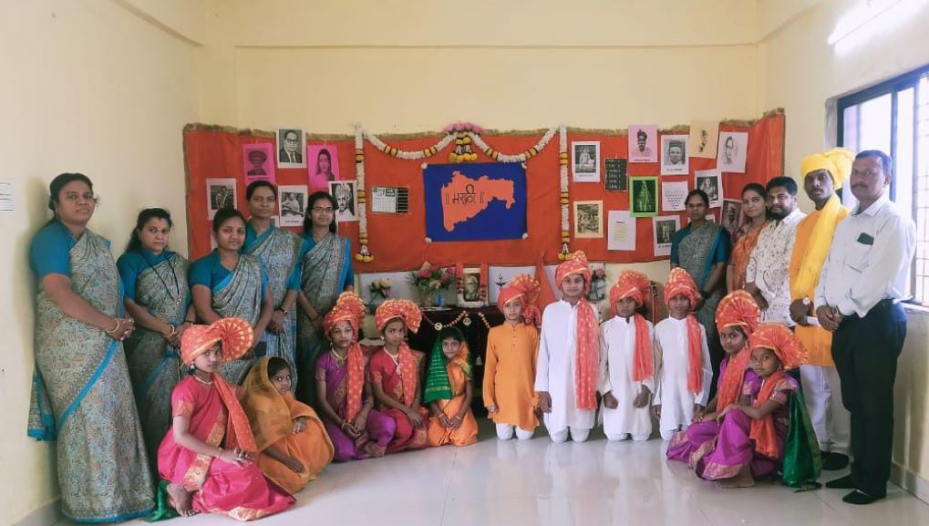 सम्राट चंद्रगुप्त मौर्य इंटरनॅश्नल स्कूल मध्ये मराठी राजभाषा दिवस उत्साहात साजरा