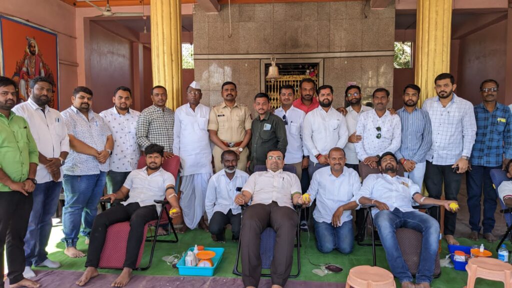 शिव जयंती सप्ताहनिमित्त रक्तदान शिबिर