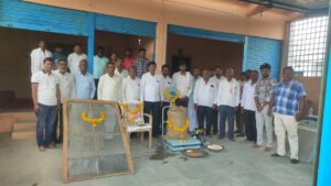 कमलनगर येथे हमीभाव (नाफेड) केंद्राकडून हरभरा केंद्रास सुरुवात