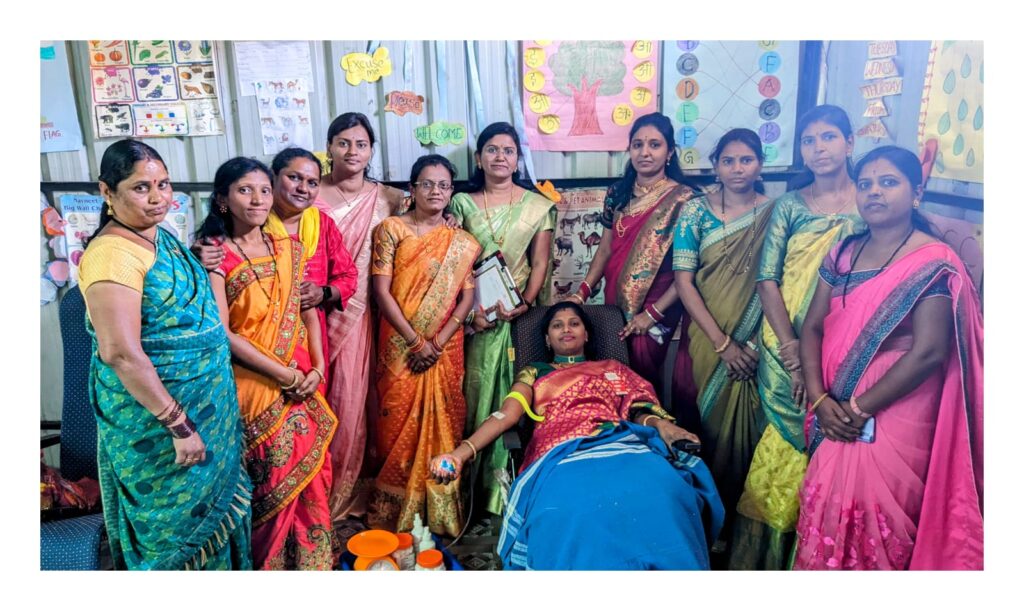 उदयगिरी प्रायमरी इंग्लिश स्कूल आयोजित सौ प्रियांका योगेश पाटील यांच्या वाढदिवस निमित्त रक्तदान शिबिर संपन्न