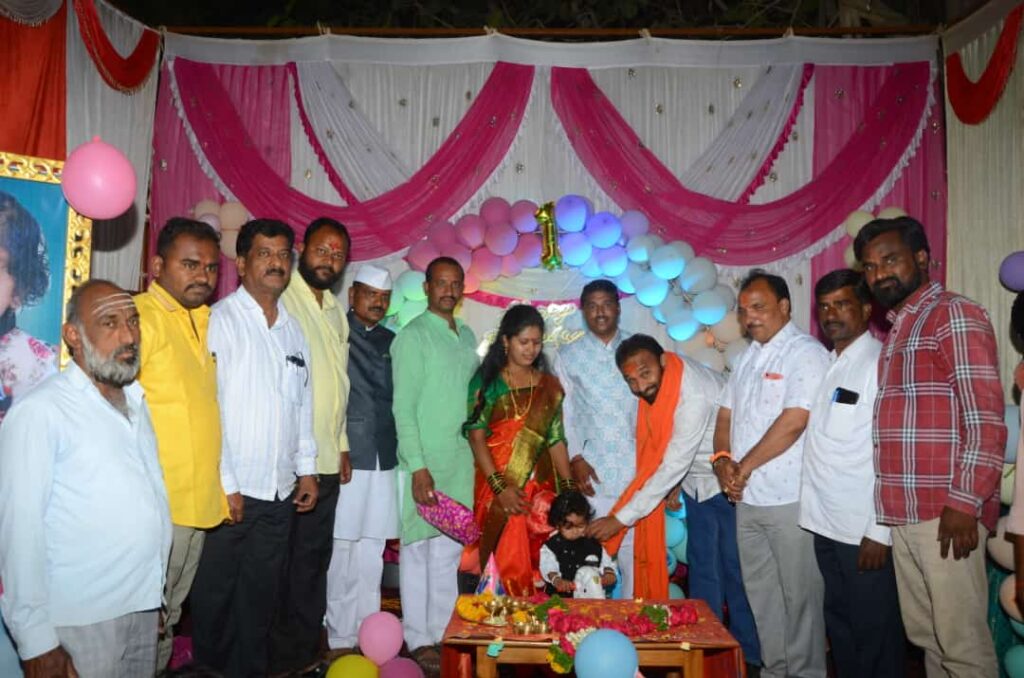 चि.ध्रुवेश पळणाटे यांचा प्रथम वाढदिवस जल्लोषात साजरा