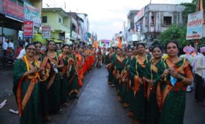 महात्मा बसेश्वर जयंती उत्सवाच्या निमित्ताने भव्य शोभायात्रा