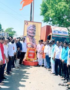 अहमदपूरात छत्रपती संभाजी महाराज यांची जयंती उत्साहात साजरी