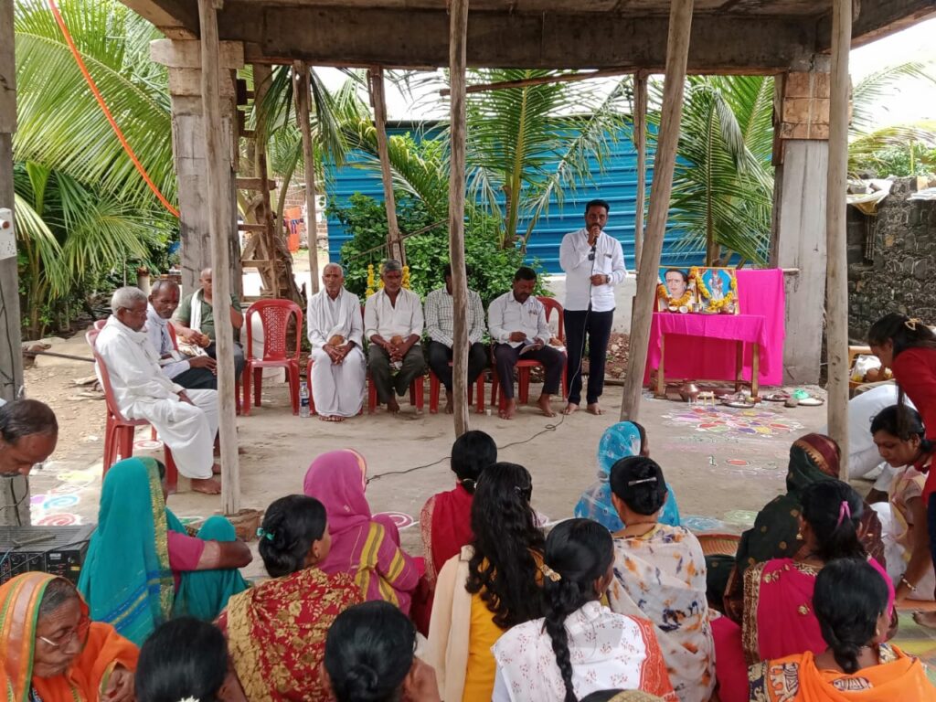 साहित्यरत्न लोकशाहीर डॉ अण्णाभाऊ साठे १०३ व्या जयंती लासोना येथे संपन्न