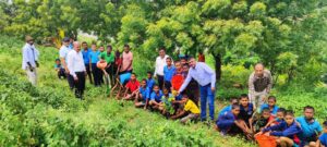 सैनिकी विद्यालयात मेरी माटी मेरा देश अभियान अंतर्गत वृक्षारोपण संपन्न