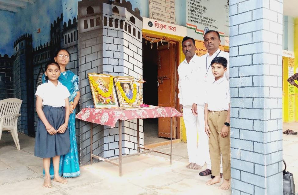 शास्त्री प्राथमिक शाळेत जागतिक मराठी भाषा गौरव दिन साजरा