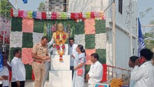 वलांडी येथे डॉ. बाबासाहेब आंबेडकर यांची १३३वी जयंती साजरी