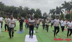 प्राणायाम ध्यान योगाने माणसाचा आत्मविश्वास आणि आयुर्मान वाढते तहसीलदार शिवाजीराव पालेपाड यांचे प्रतिपादन