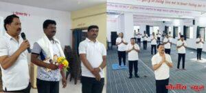 नियमित योगा आणि प्राणायातून मन आनंदी तर शरीर सुदृढ होते - प्राचार्य डॉ. वसंत बिरादार
