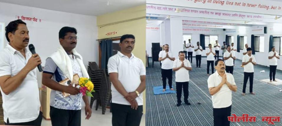 नियमित योगा आणि प्राणायातून मन आनंदी तर शरीर सुदृढ होते - प्राचार्य डॉ. वसंत बिरादार