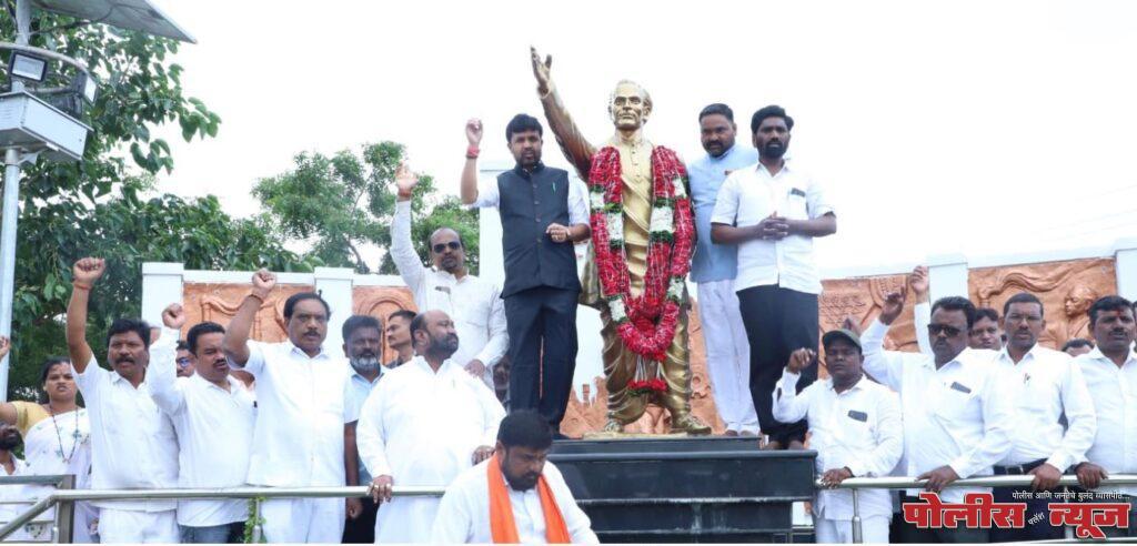साहित्यरत्न अण्णाभाऊ साठे यांच्या स्मृतीदिनानिमित्त क्रीडा मंत्री संजय बनसोडे यांनी केले अभिवादन