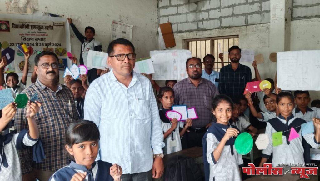 राष्ट्रीय धोरण कार्यक्रमाला उपशिक्षणाधिकारी हाश्मी यांची भेट