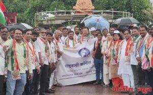 राष्ट्रवादी काँग्रेस पक्ष-शरदचंद्र च्या वतीने महाराष्ट्रद्वेषी अर्थसंकल्प निषेध आंदोलन