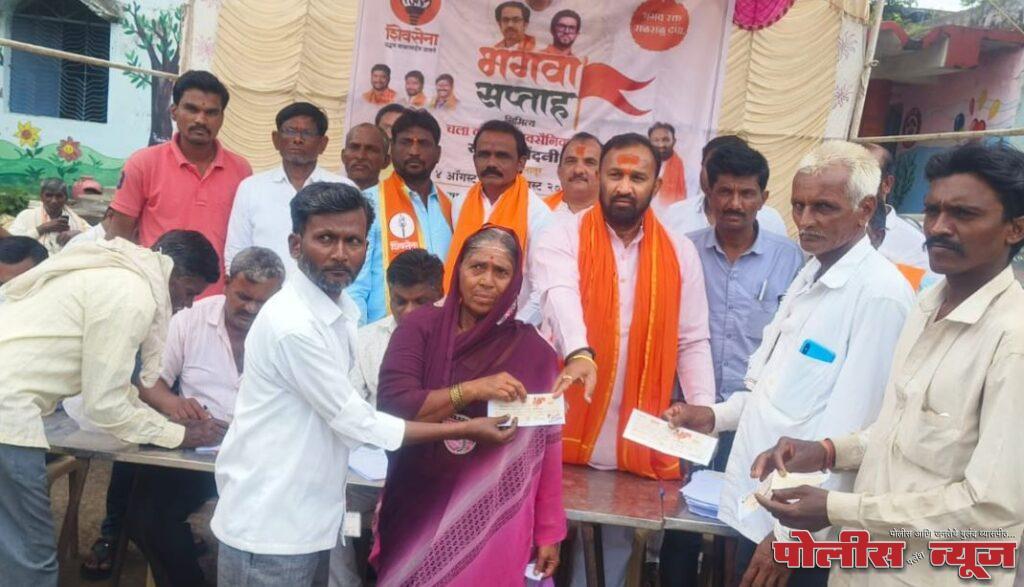 हडोळती येथे शिवसेना सदस्य नोंदणीस मोठा प्रतिसाद;महीलांचा उत्स्फूर्त सहभाग