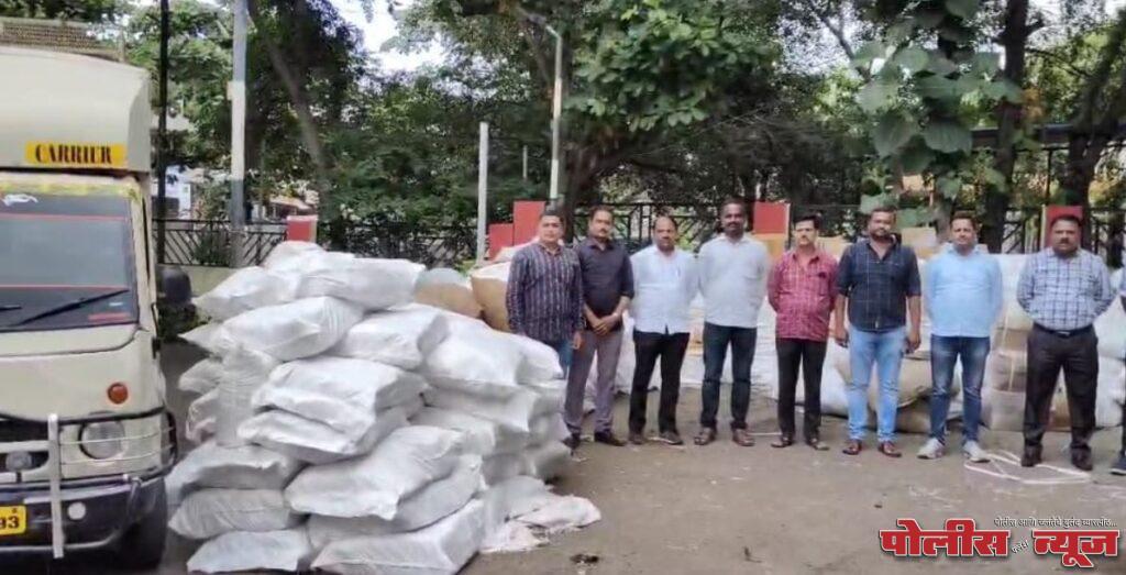 1 कोटी 19 लाख 72 हजार रुपयांचा प्रतिबंधित गुटखा व सुगंधित तंबाखू वाहनासह जप्त, स्थानिक गुन्हे शाखेची कारवाई