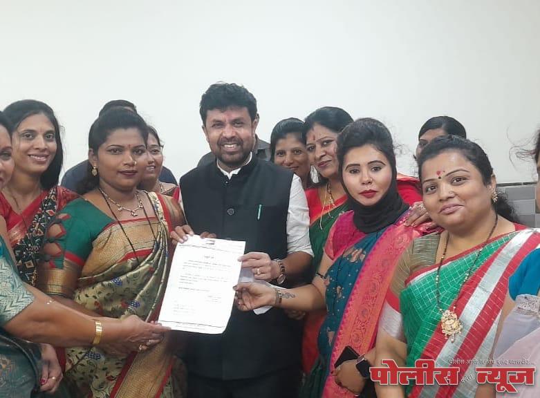 राष्ट्रवादी युवती काँग्रेस शहर कार्याध्यक्ष पदी सुनिता तेलंगे यांची निवड