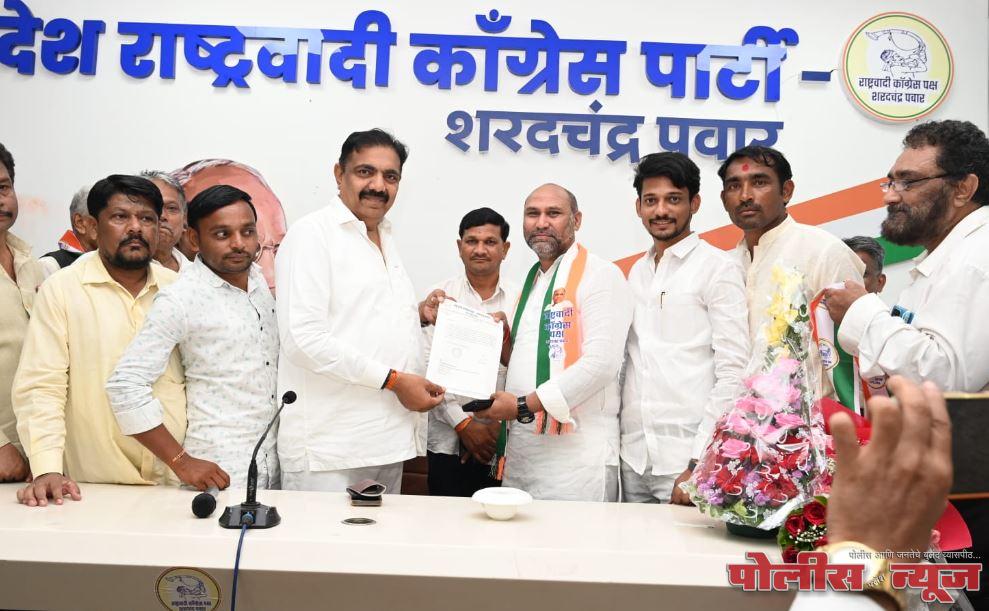 शरदचंद्र पवार राष्ट्रवादी काँग्रेस पक्षाच्या ग्रामीण जिल्हा कार्याध्यक्षपदी भास्कर भिलवंडे यांची नियुक्ती