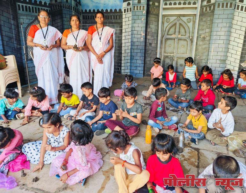 शास्त्री शाळेत पर्यावरणपूरक गणेशमूर्ती कार्यशाळा संपन्न.