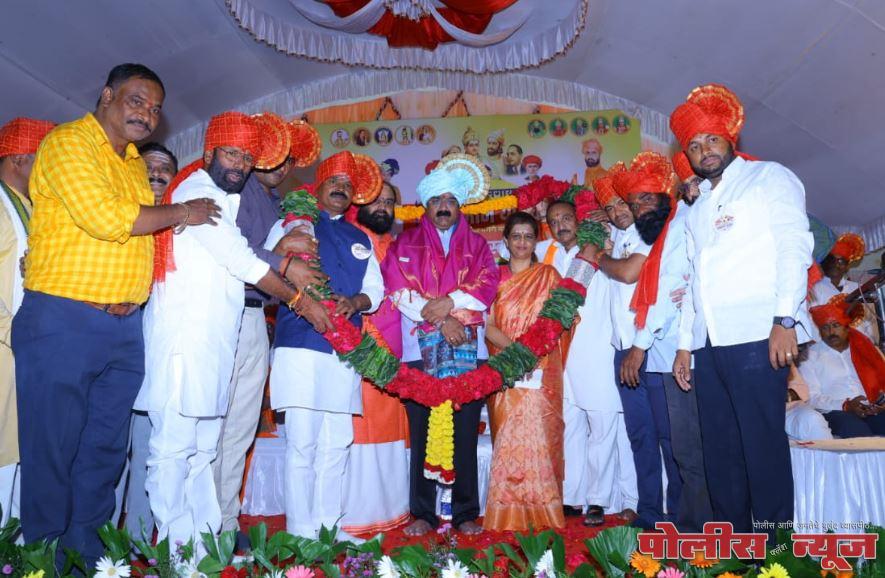 राष्ट्रसंताच्या दर्शनाने भक्ती स्थळा पासून वीरशैव लिंगायत सन्मान यात्रेचा शुभारंभ सोहळा संपन्न