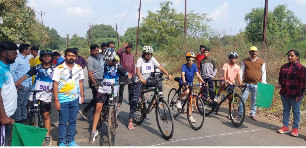 विभागीय सायकलींग स्पर्धा उत्साहात संपन्न