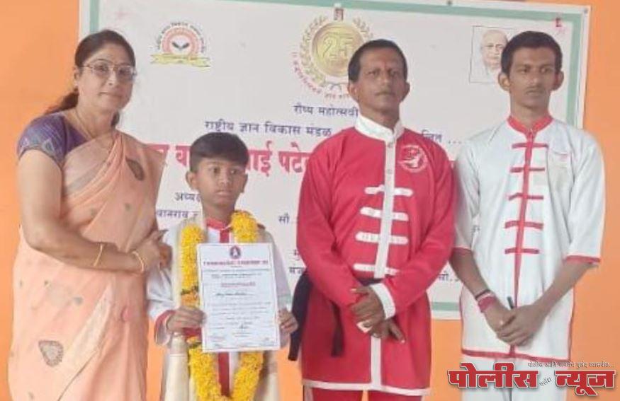 अनुज फुलारी वुशु कुंग फु मार्शलआर्ट्स इंटरनॅशनल स्पर्धेत प्रथम