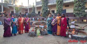 संत ज्ञानेश्वर विद्यालयात महिला मेळावा व तीळगुळ वाटपाचा कार्यक्रम उत्साहात साजरा