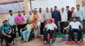 आनंदवाडी (काळेगाव) ग्रामस्थांची सामाजिक बांधिलकीची जाण; अखंड हरिनाम सप्ताहात ४९ बाटल्यांचे रक्त संकलन