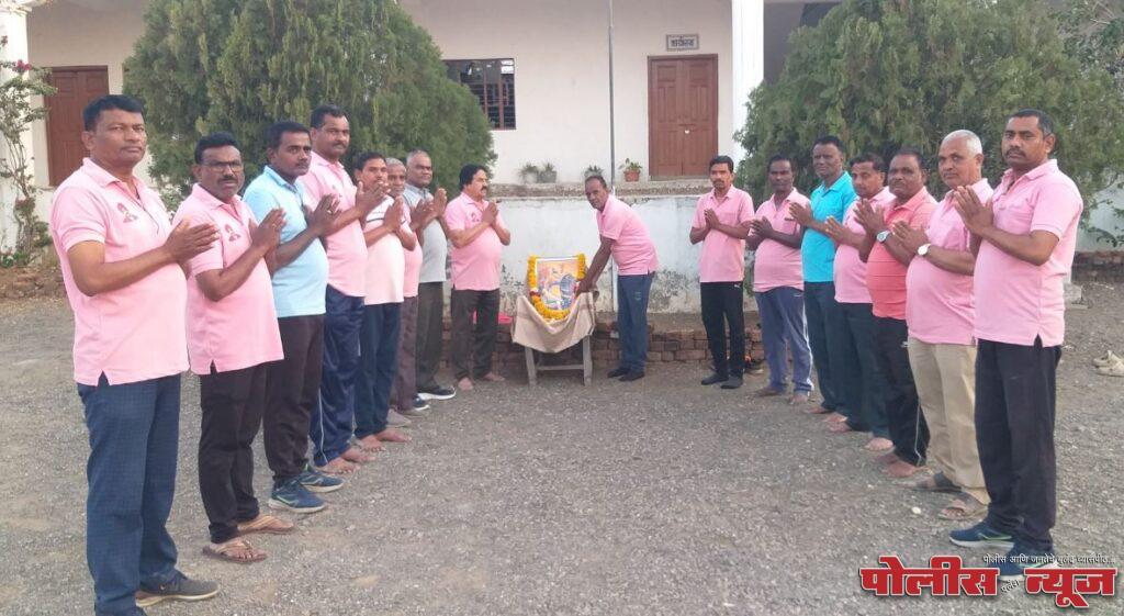 छत्रपती शाहू राजे योगा ग्रुप च्या वतीने शिव जयंती साजरी