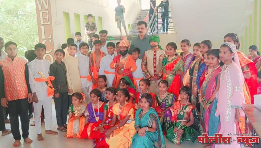 सम्राट चंद्रगुप्त मौर्य इंटरनॅश्नल स्कूल मध्ये छत्रपती शिवाजी महाराज यांची जयंती मोठ्या उत्साहात साजरी