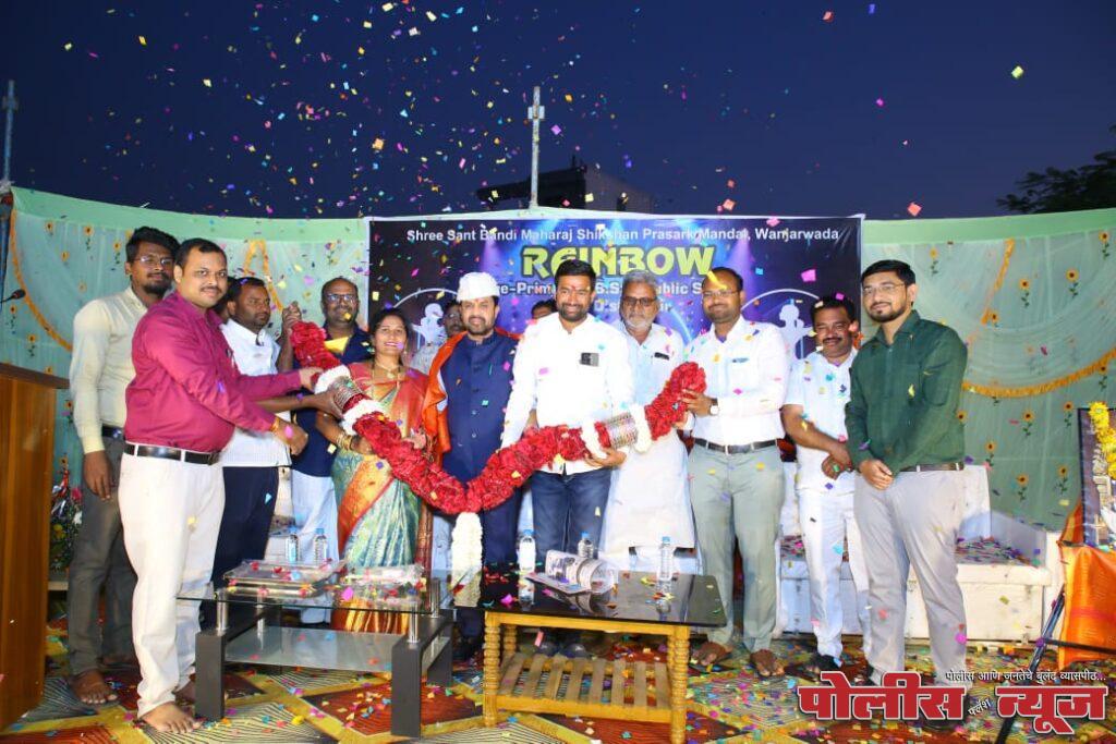 रेनबो पब्लिक स्कूल शहरातील अल्पावधीत लोकप्रिय झालेली शाळा - आ. बनसोडे